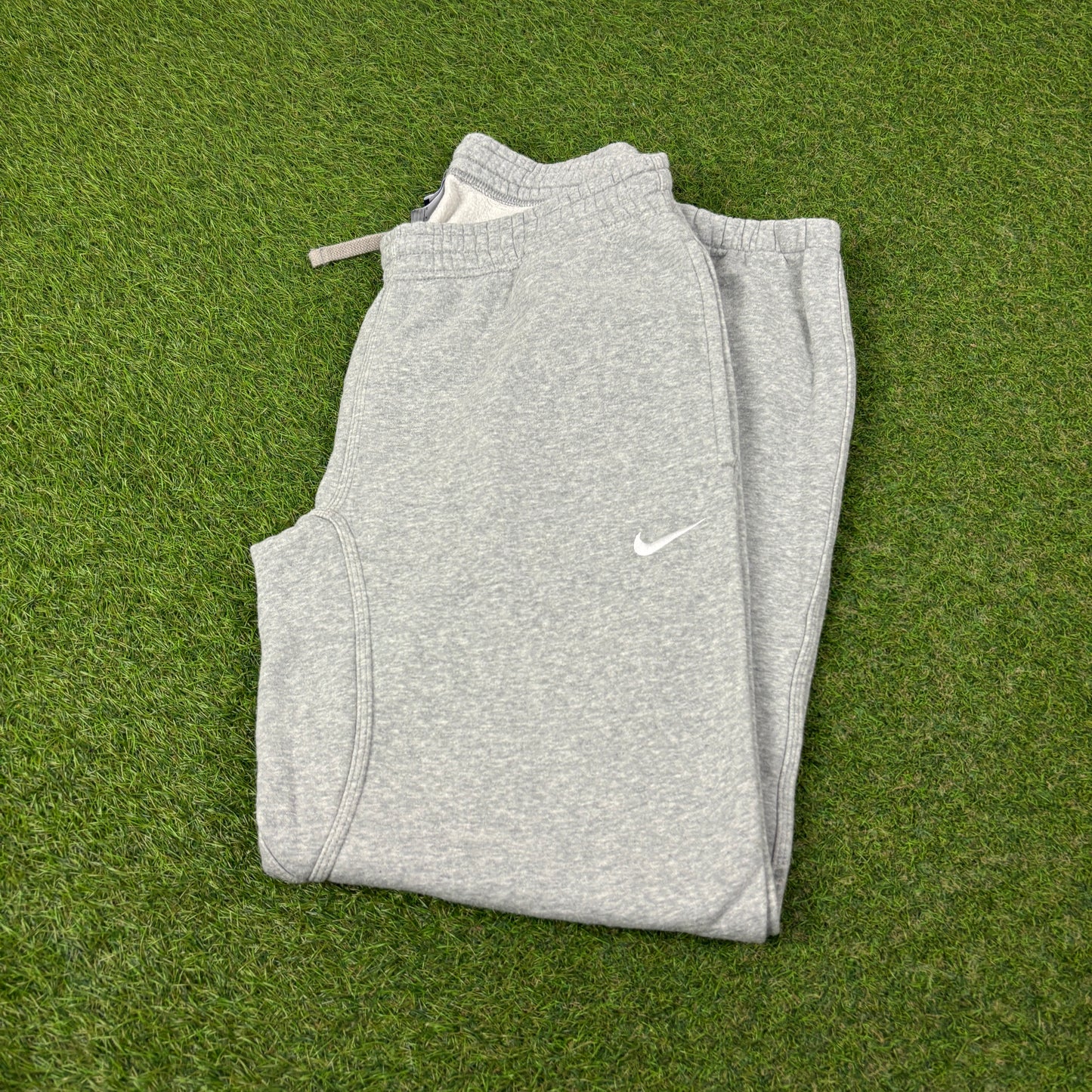 00s Nike Wide Leg Cotton Joggers Grey Medium