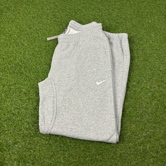 00s Nike Wide Leg Cotton Joggers Grey Medium