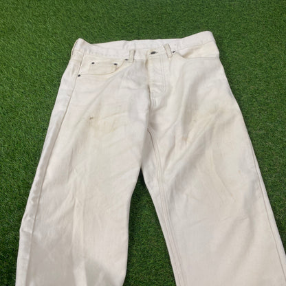 00s Carhartt Newel Cargo Trousers Brown 32 Medium Joggers