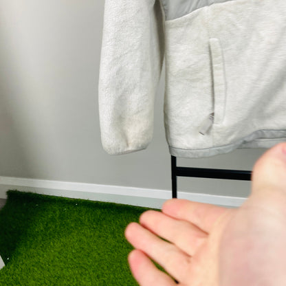 00s The North Face Fleece Zip Hoodie White Womens Large