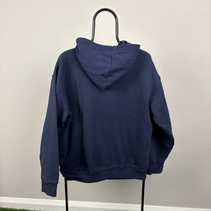 90s No Fear Hoodie Blue Large