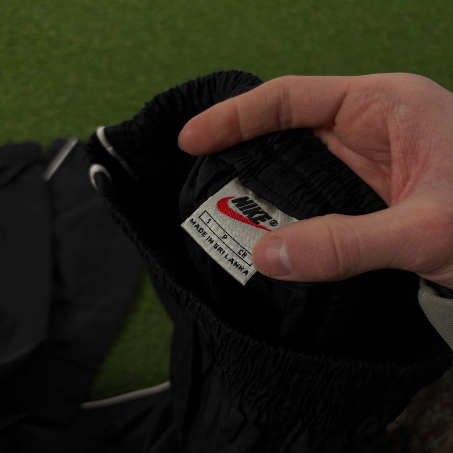 90s Nike Piping Joggers Black Small