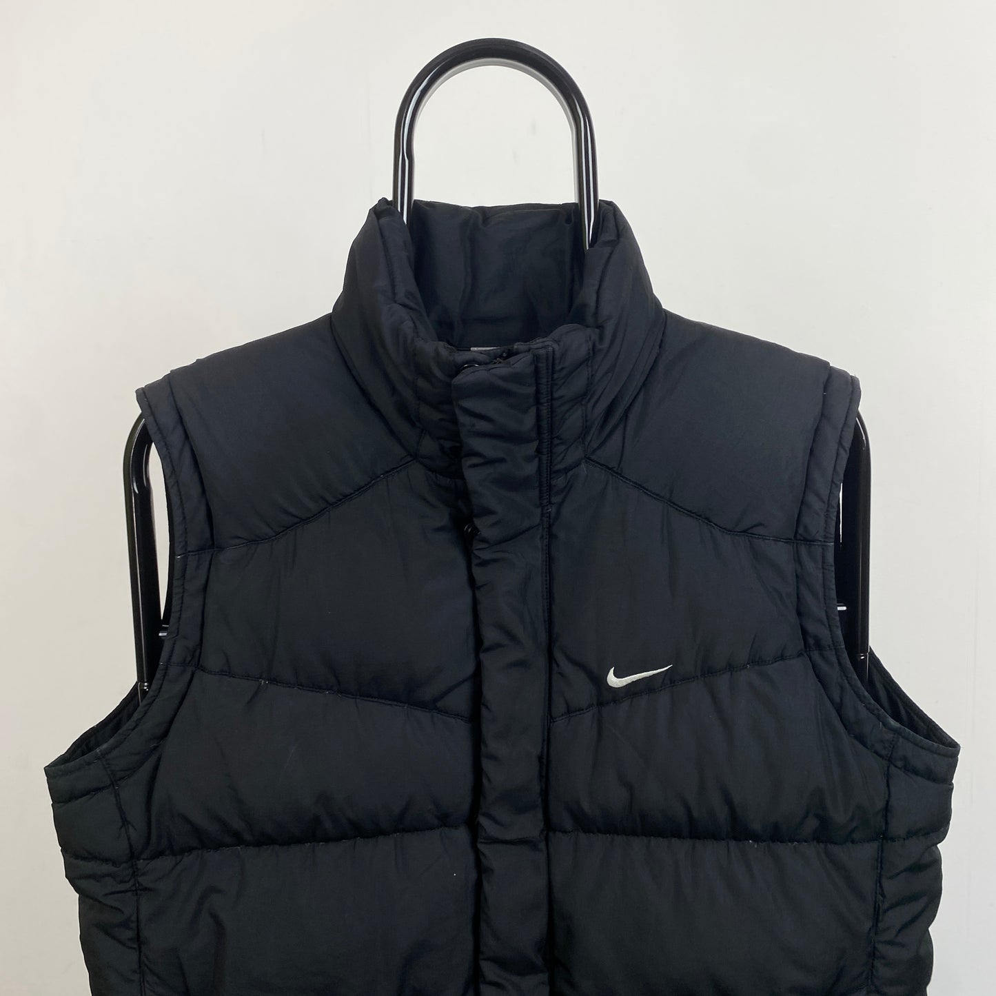 00s Nike Puffer Gilet Jacket Black Small