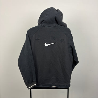 90s Nike Zip Hoodie Black Small