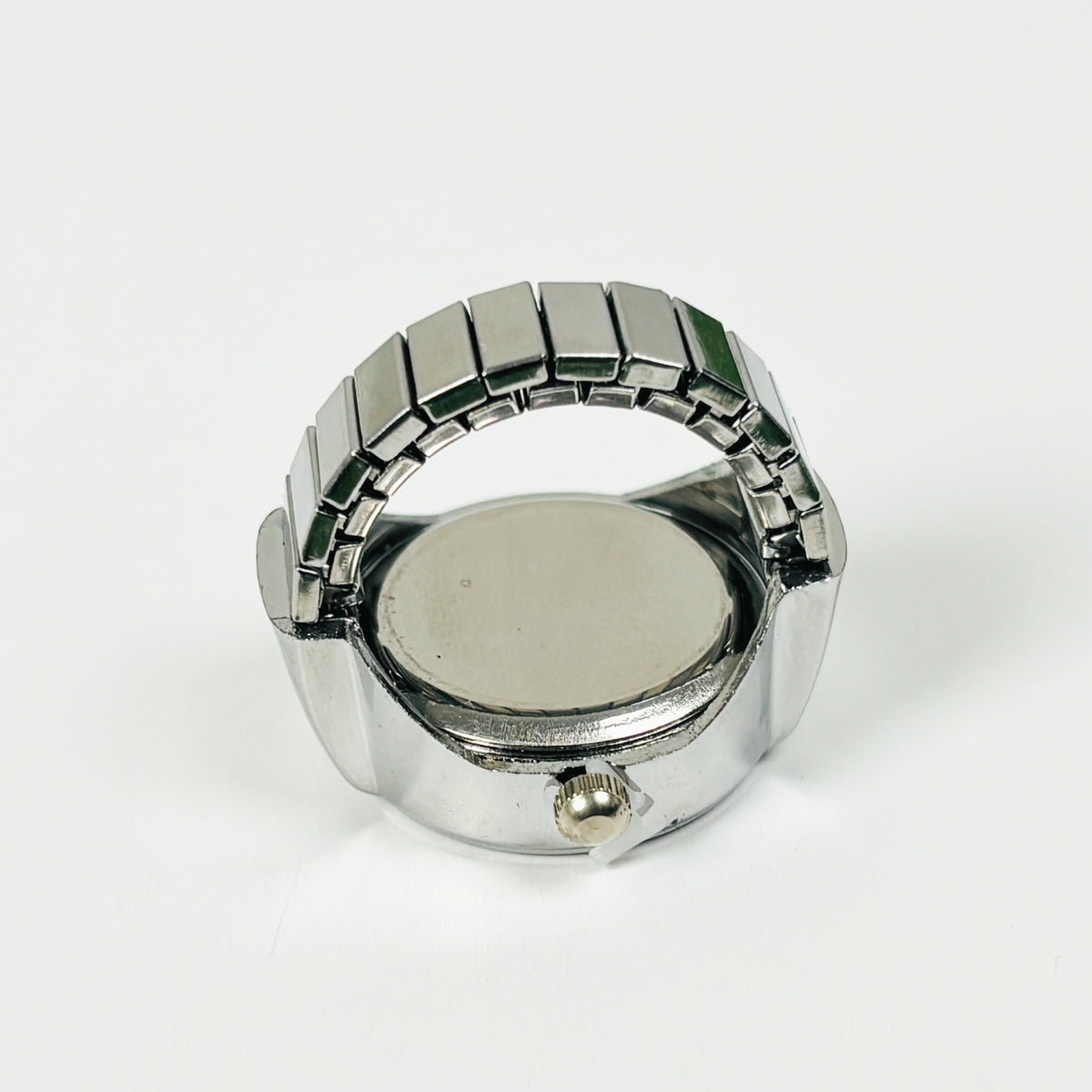 Vintage Watch Ring Brown Adjustable