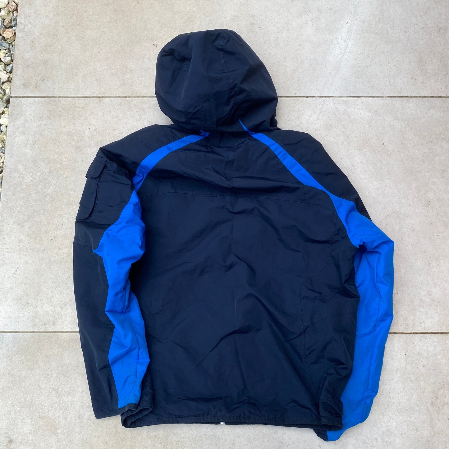 00s Nike Reversible Fleece Coat Jacket Blue XL