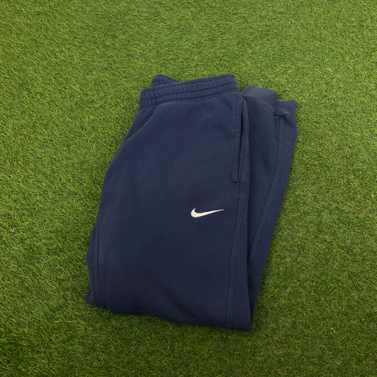 00s Nike Wide Leg Cotton Joggers Blue Medium