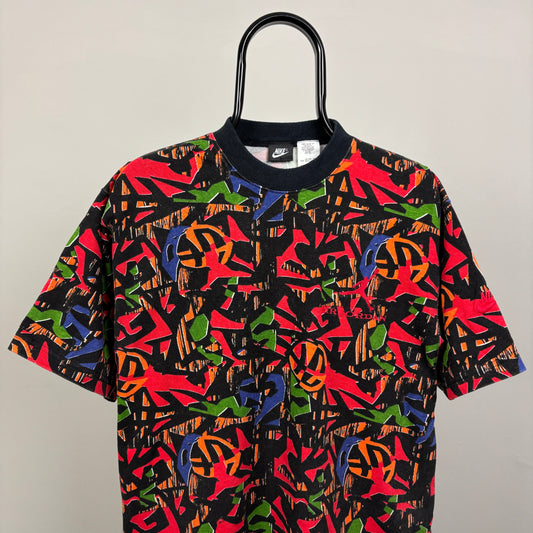 90s Nike Jordan AOP T-Shirt Red Small