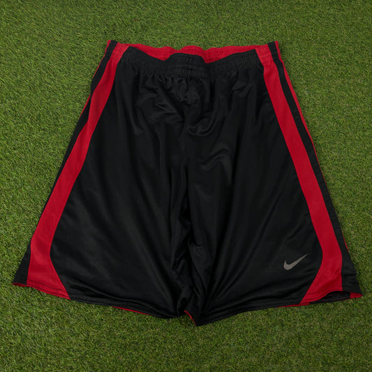 90s Nike Reversible Nylon Basketball Shorts Black XL