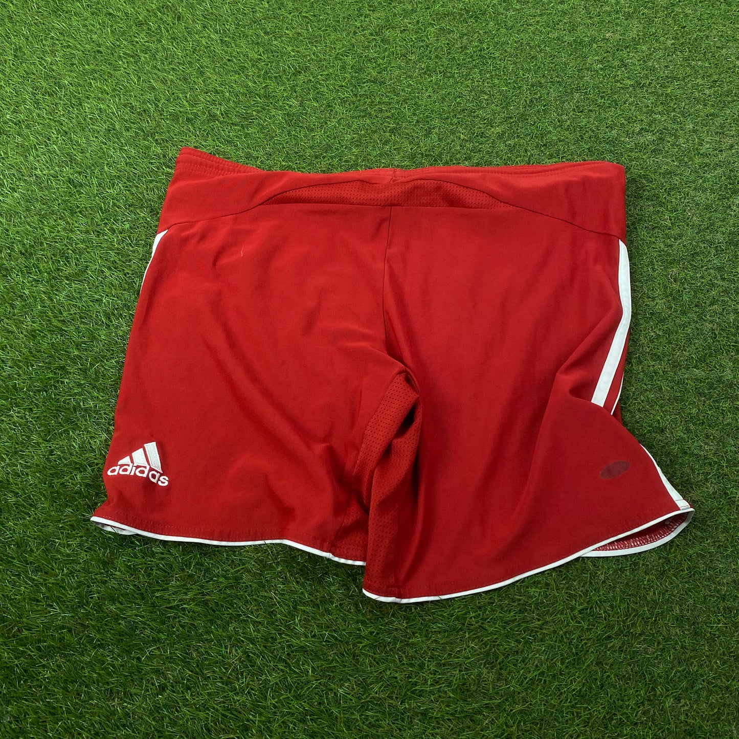 00s Adidas Bayern Munich Football Shorts Red Large