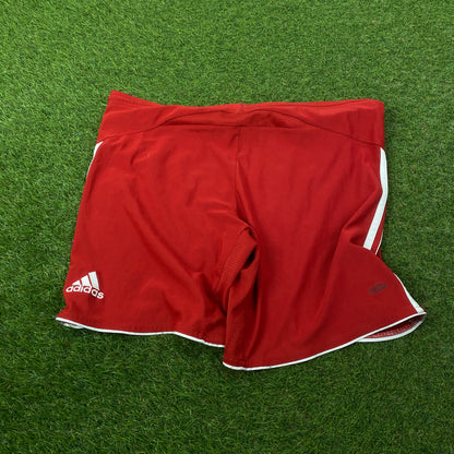 00s Adidas Bayern Munich Football Shorts Red Large