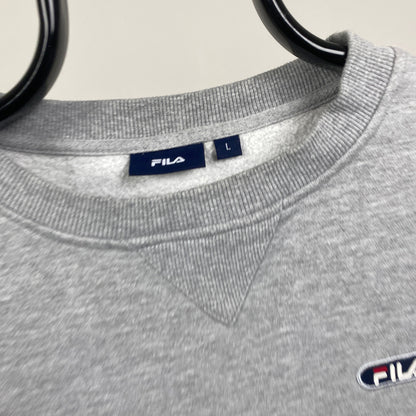 00s Fila Sweatshirt Grey Large