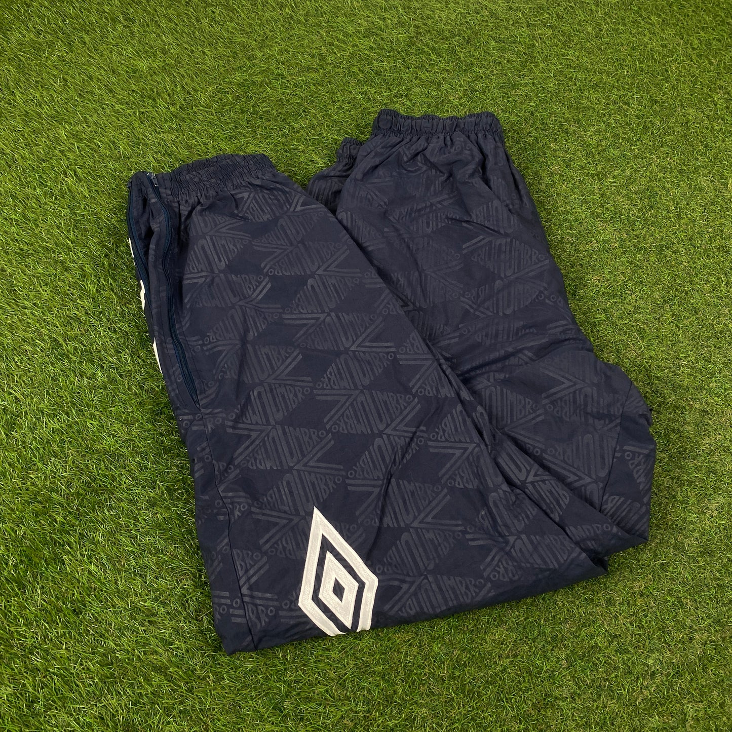 Retro Umbro Joggers Blue Large