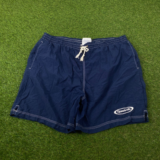 Retro Reebok Swim Shorts Blue XL