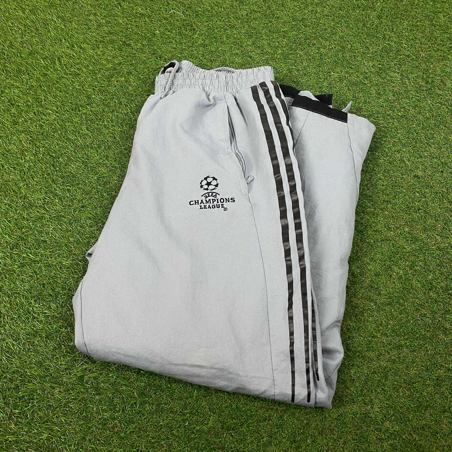 00s Adidas Real Madrid Joggers Grey Large