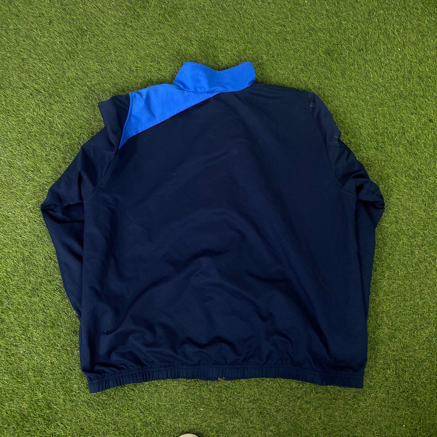 00s Nike T90 Piping Tracksuit Set Jacket + Joggers Blue XL