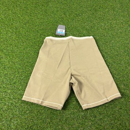 00s Nike Cotton Stretchy Shorts Brown Medium