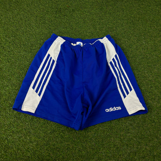 90s Adidas Football Shorts Blue Large
