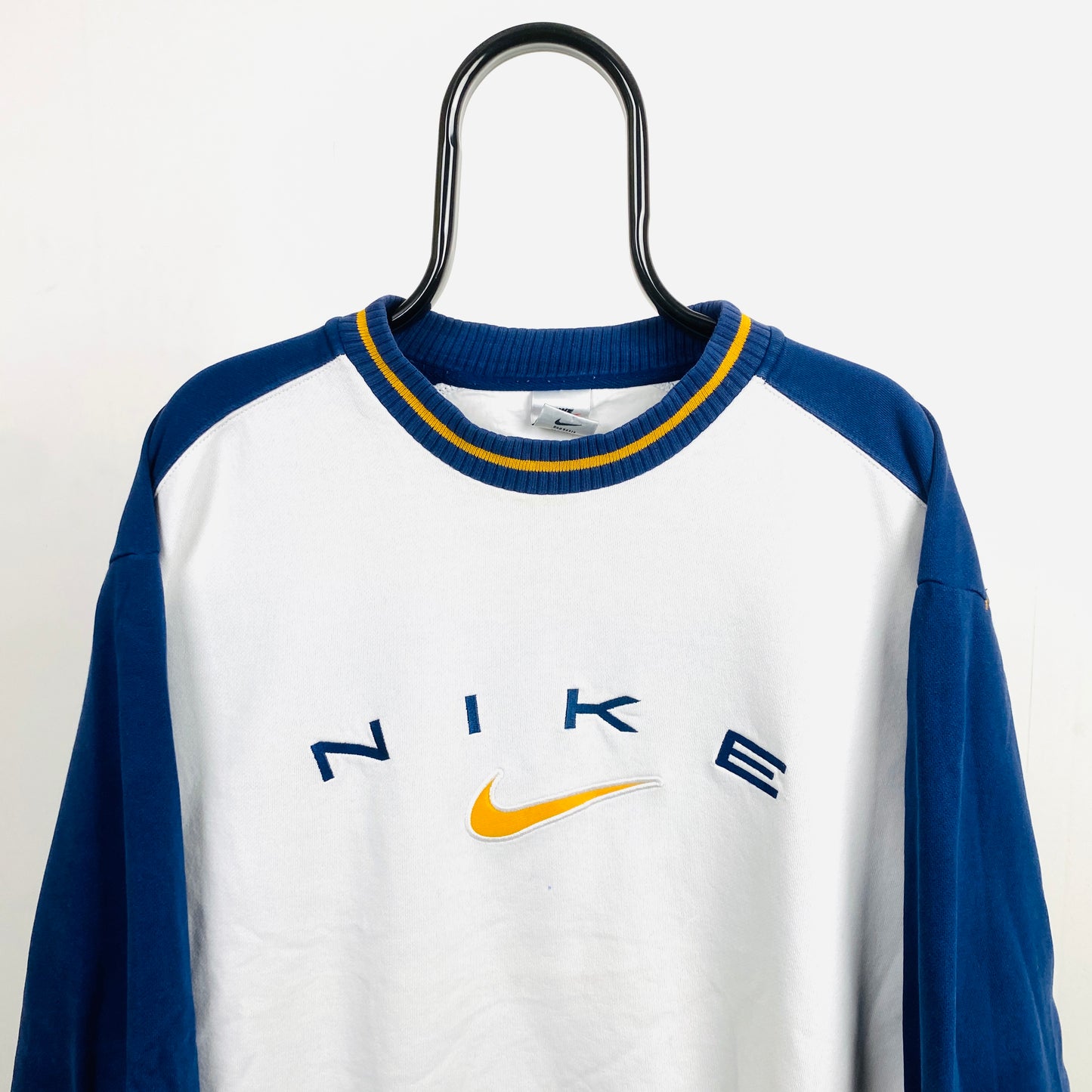 90s Nike Sweatshirt White Medium