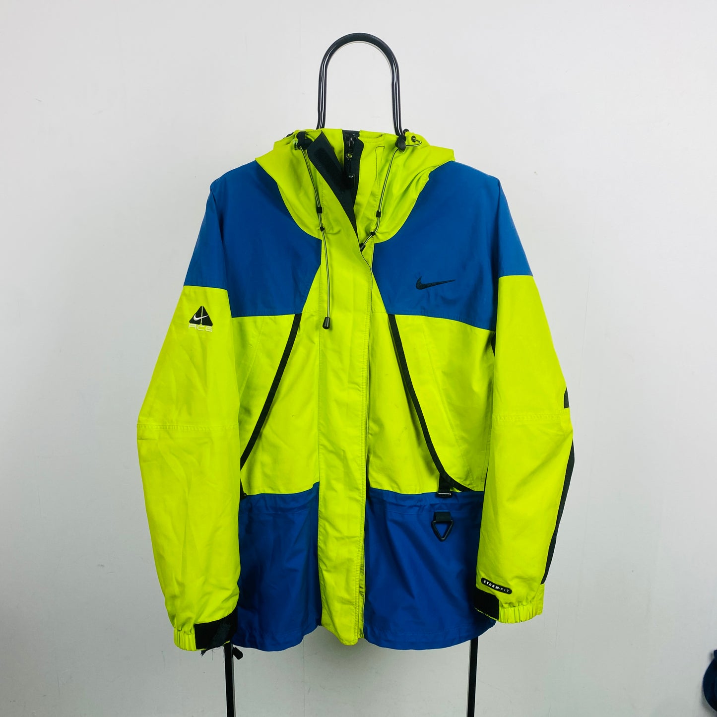 90s Nike ACG Storm-Fit Waterproof Coat Jacket Green Large