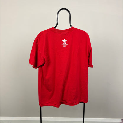 00s Nike Canada Ice Hockey T-Shirt Red Large