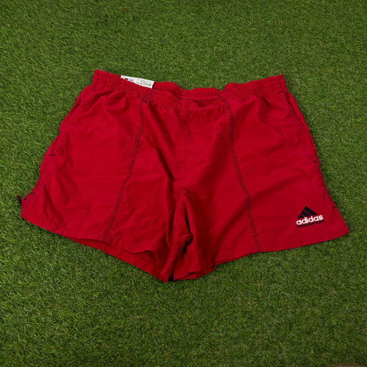 90s Adidas Equipment Shorts Red Medium