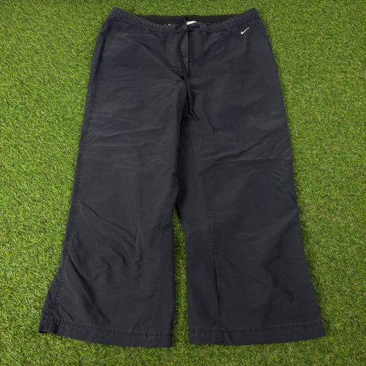 00s Nike 3/4 Length Capri Joggers Black Medium