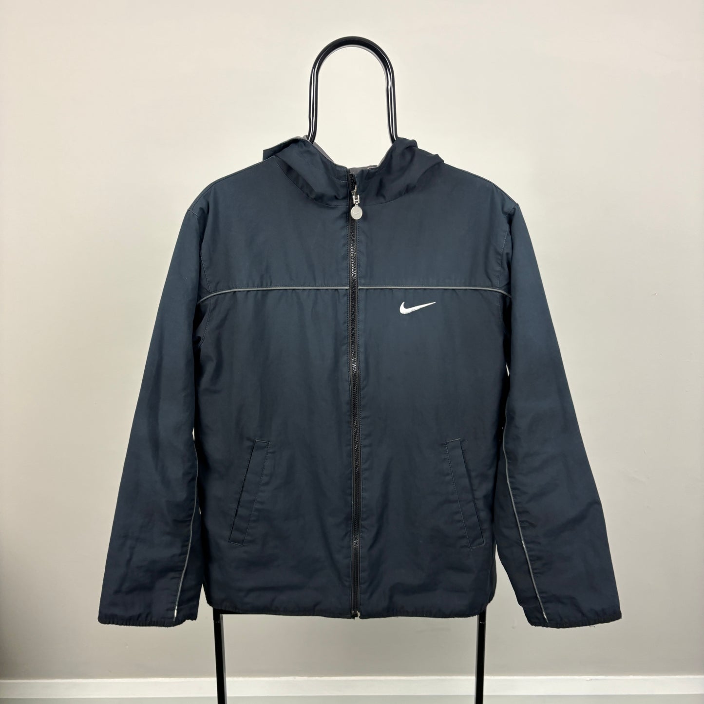 00s Nike Reversible Piping Jacket Black Small