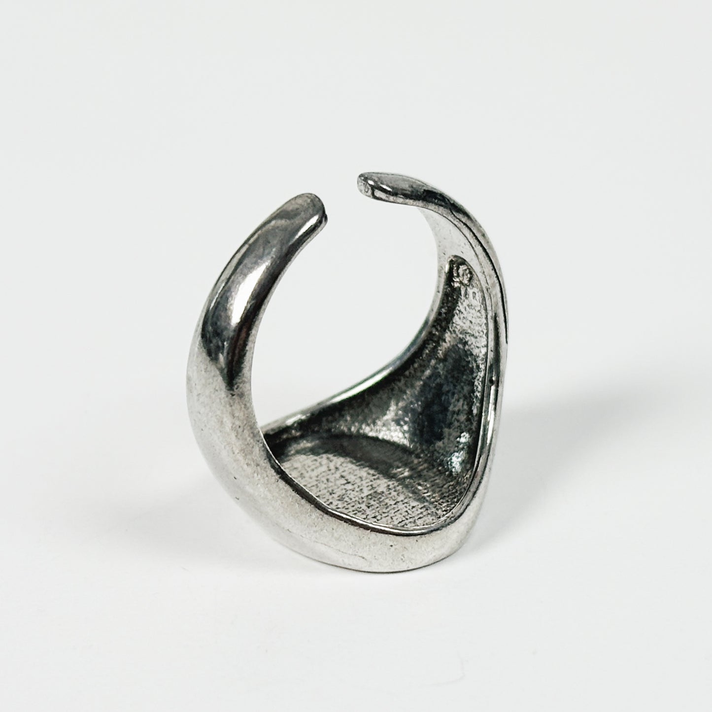 Celestial Star Signet Ring Silver Adjustable