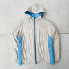 00s Nike Reversible Puffer Jacket Baby Blue Brown Small