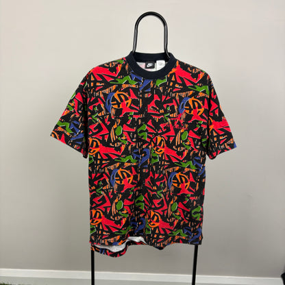 90s Nike Jordan AOP T-Shirt Red Small