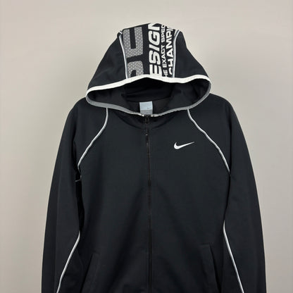 00s Nike Air Max Series 87 Zip Hoodie Jacket Black Large