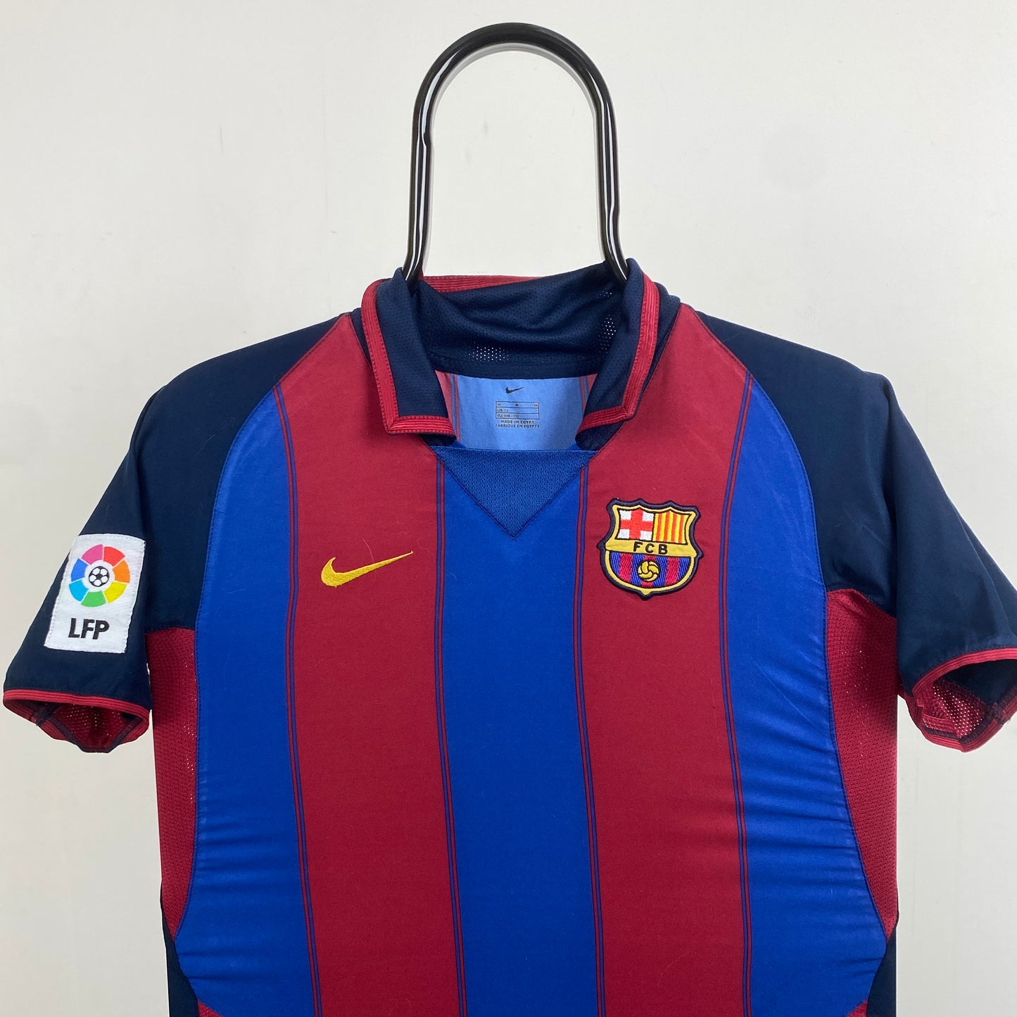 90s Nike Barcelona Football Shirt T-Shirt Red XS