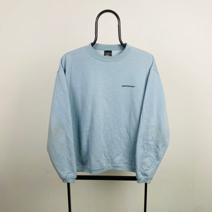 Retro Quiksilver Surfwear Sweatshirt Blue Small