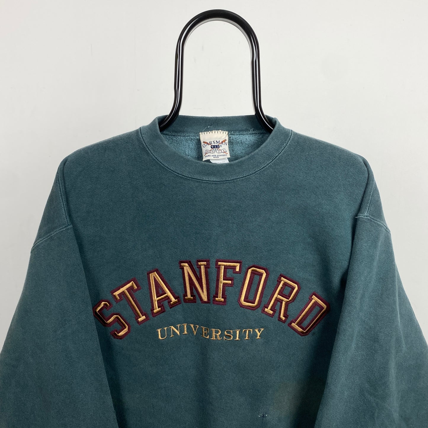 Retro 90s Stanford University Sweatshirt Green Small