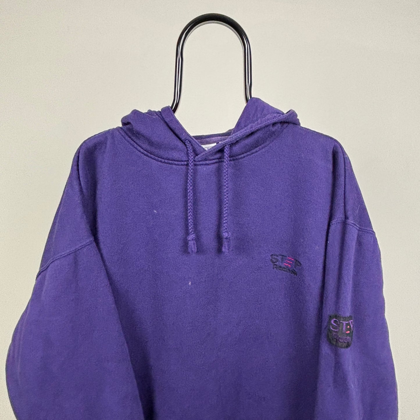 90s Reebok Hoodie Purple Large