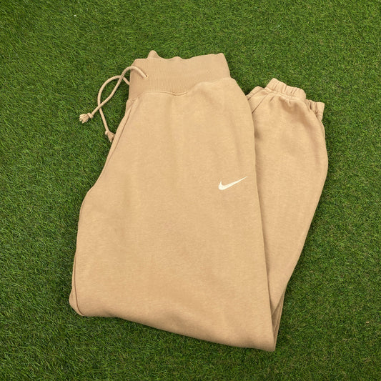 00s Nike Cotton Joggers Brown XS