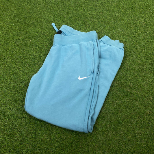 00s Nike Cotton Joggers Blue Large