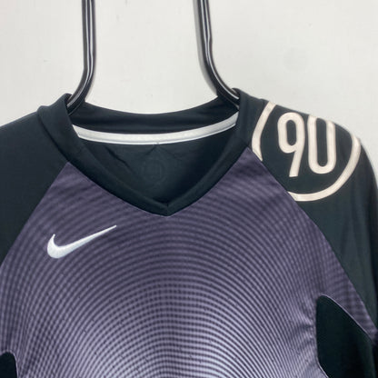 00s Nike T90 Football Shirt T-Shirt Black Large