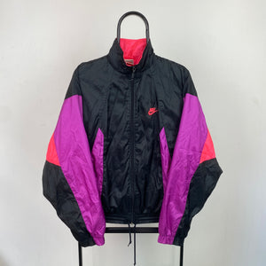 90s Nike Windbreaker Jacket Black Small