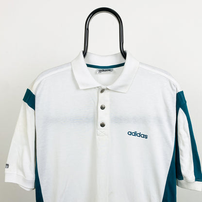 90s Adidas Golf Polo Shirt T-Shirt White XL