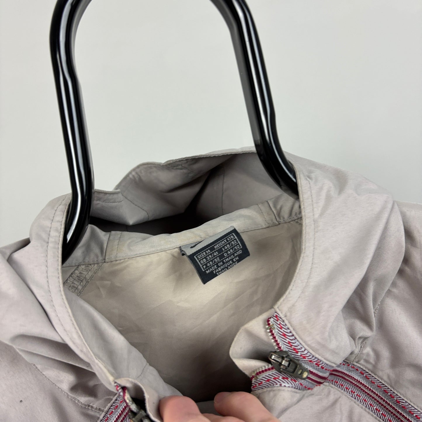 00s Nike Double Zip Windbreaker Jacket Grey Medium