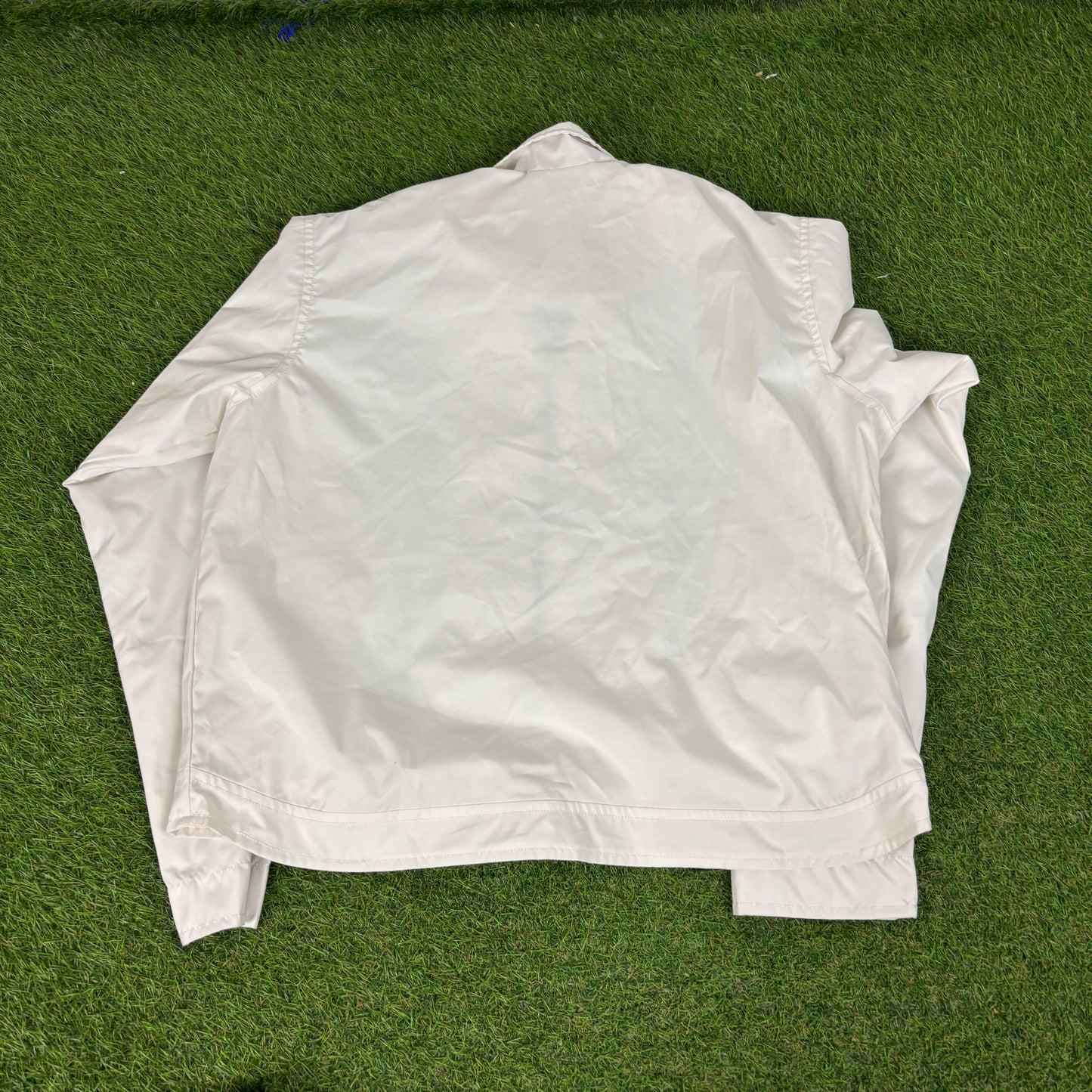 00s Nike Piping Windbreaker Jacket + Joggers Set White Medium