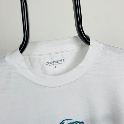 Retro 00s Carhartt T-Shirt White Womens Large