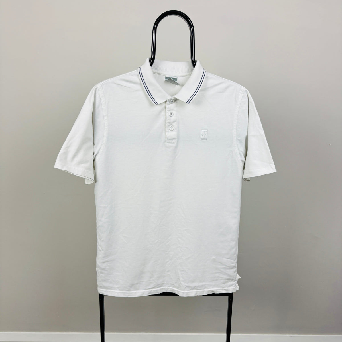 00s Nike Court Polo Shirt T-Shirt White Women’s Large