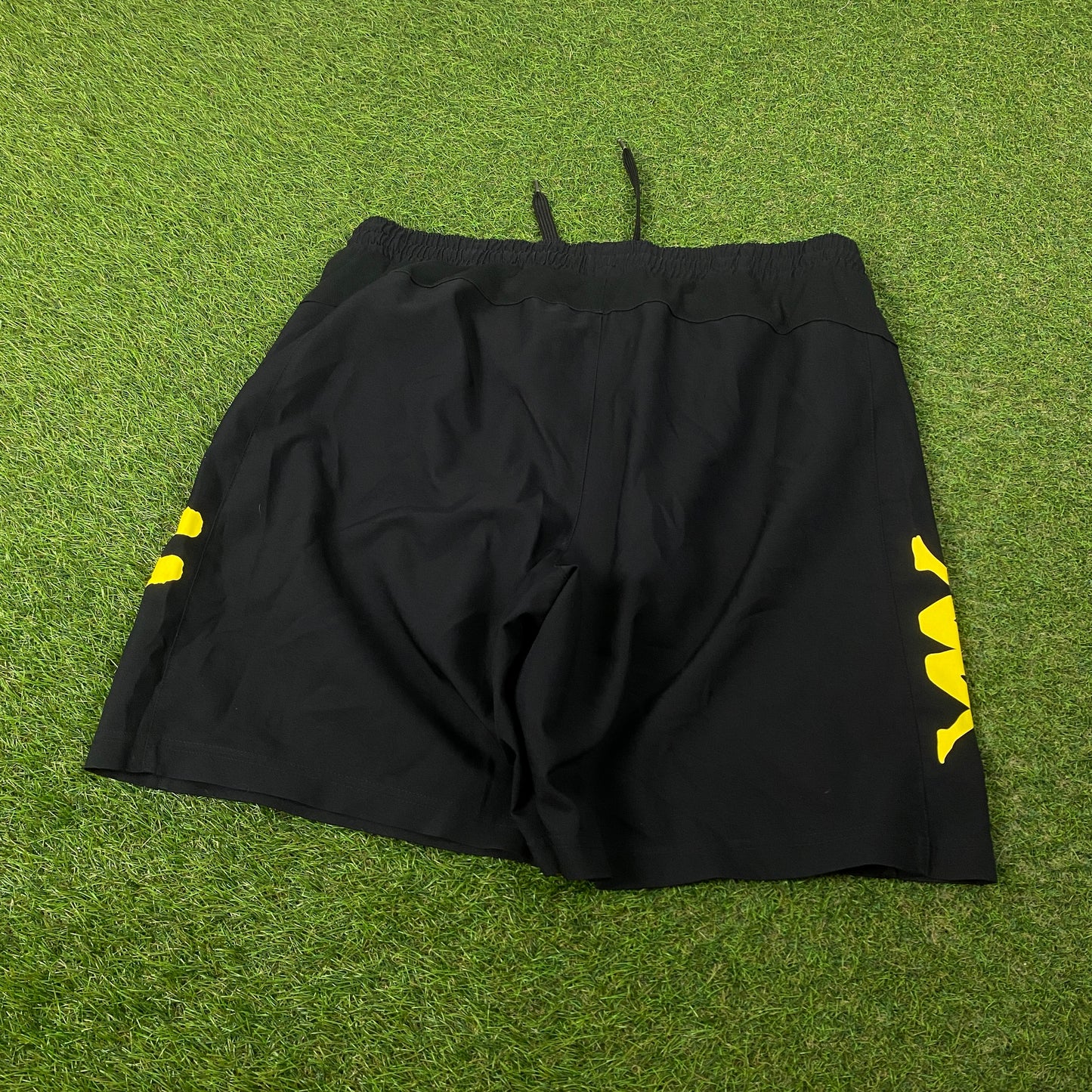00s Kappa Borussia Dortmund Football Shorts Black Large