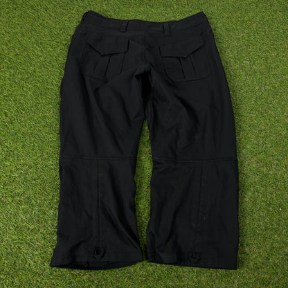00s Nike Capri 3/4 Length Shorts Black Small