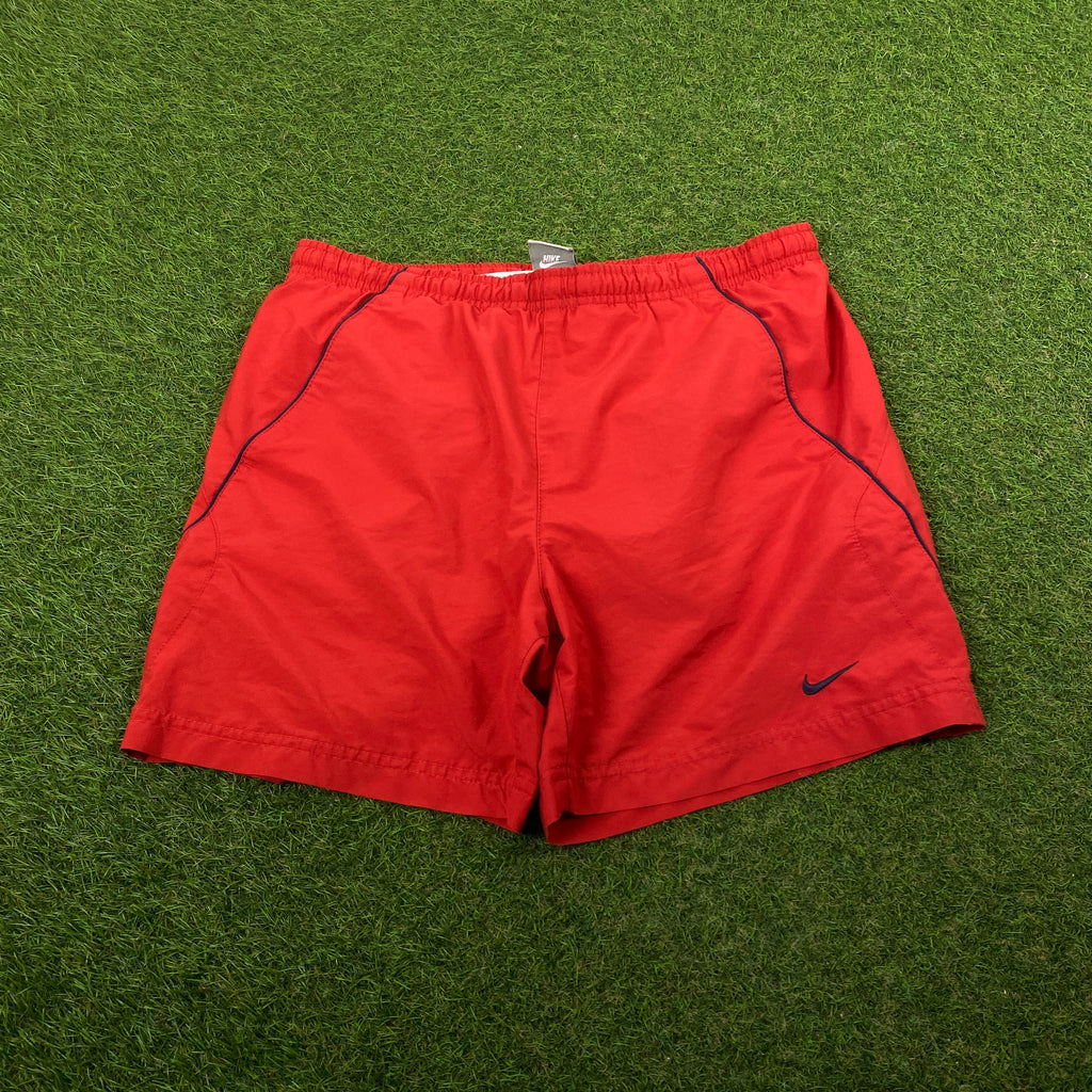 00s Nike Piping Shorts Red Small
