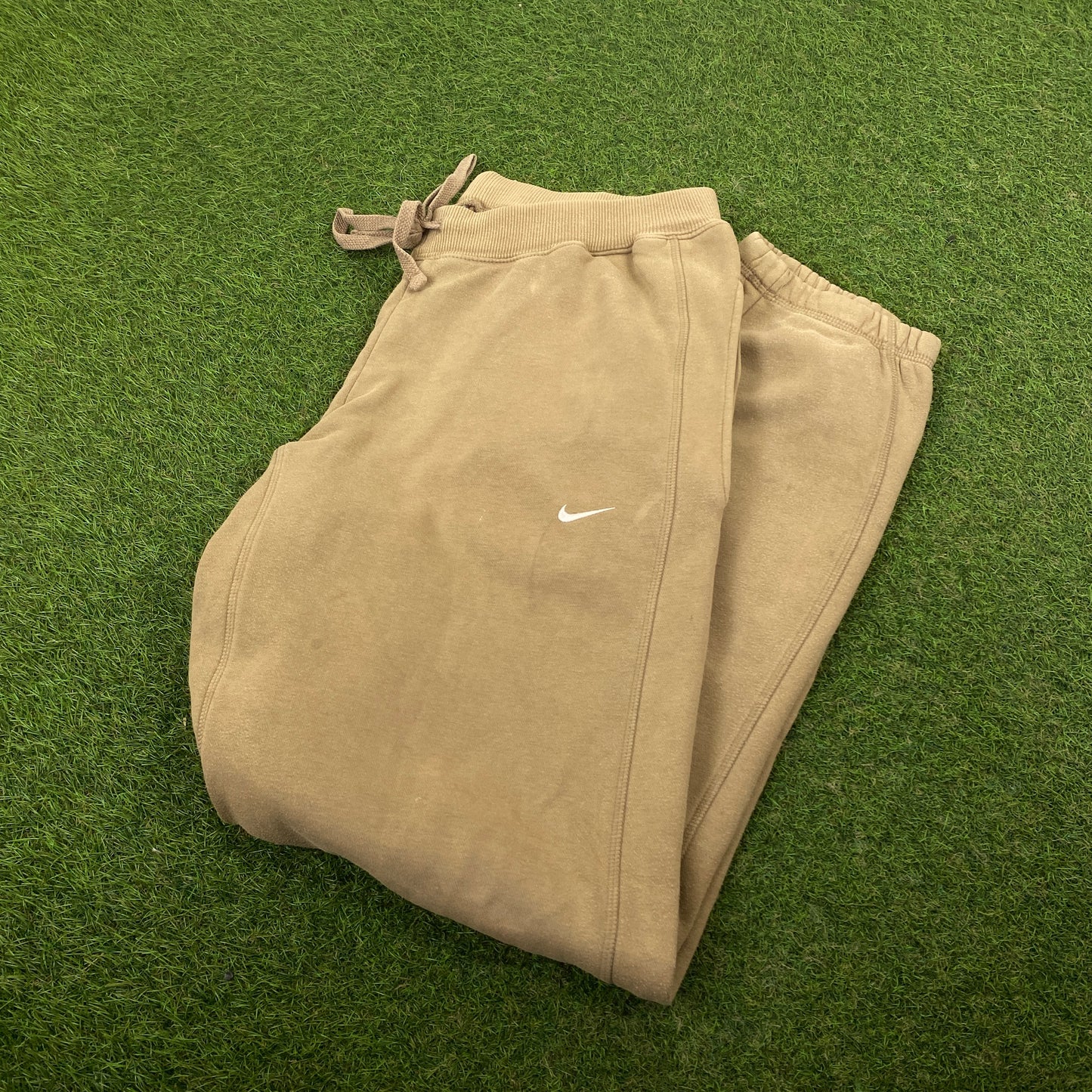00s Nike Wide Leg Cotton Joggers Brown Large