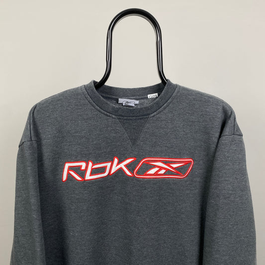 00s Reebok Sweatshirt Grey Large